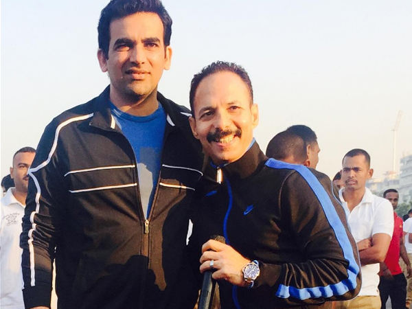 Mickey Mehta with Zaheer Khan