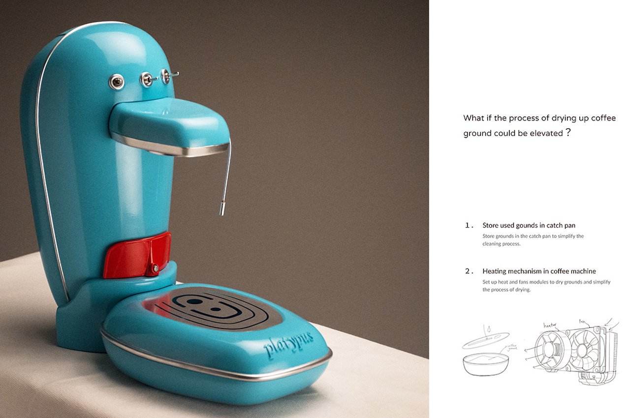 Platypus Streamline Style Coffee Machine