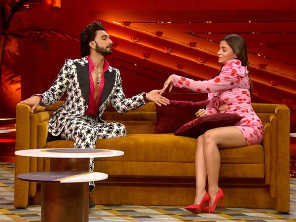 Ranveer Singh and Alia Bhatt on Koffee With Karan