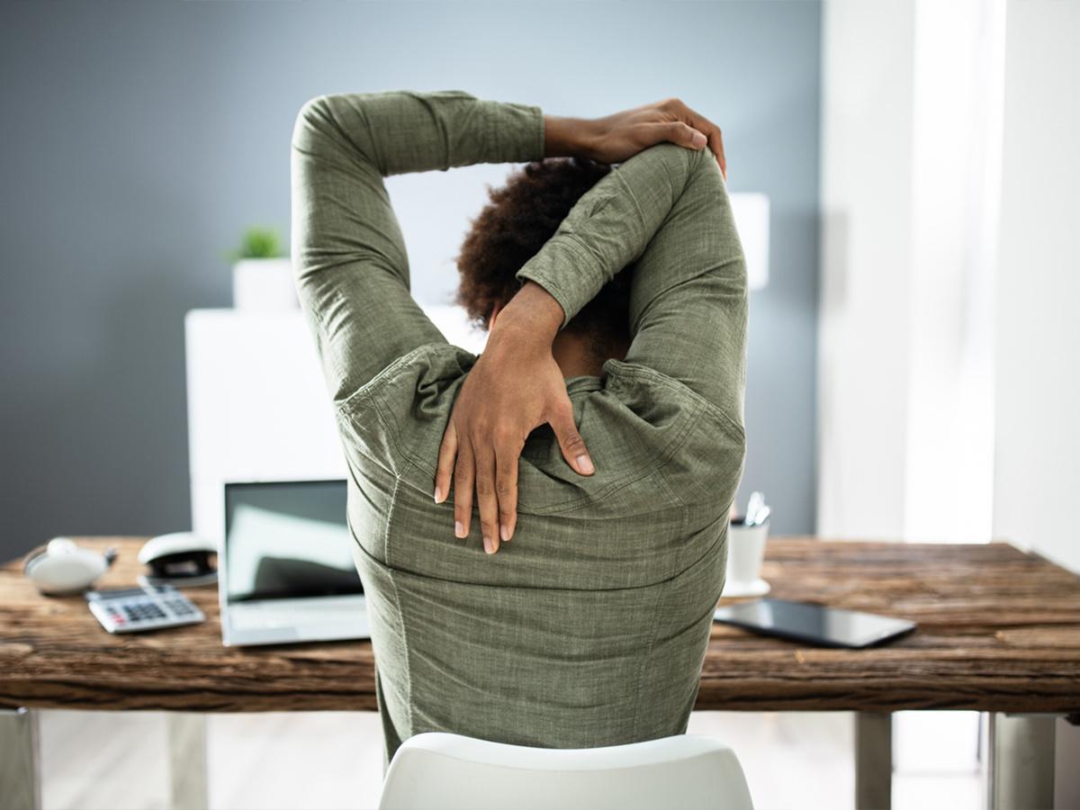 Implementing desk yoga or Pilates routines