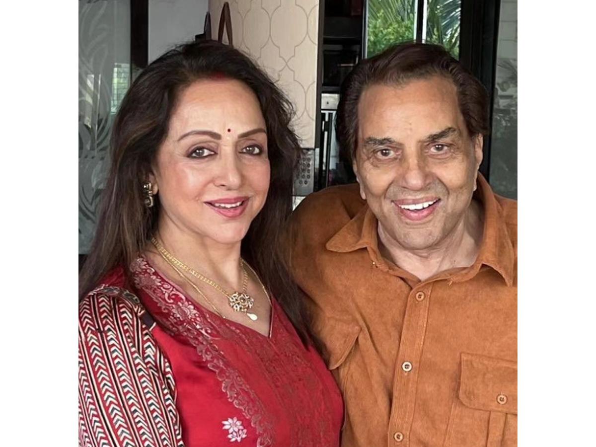 Dharmendra and Hema Malini