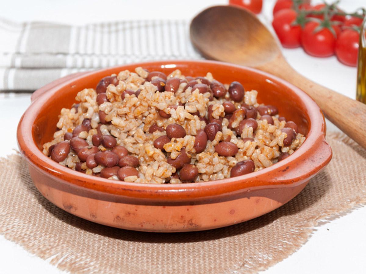 Beans and brown rice 