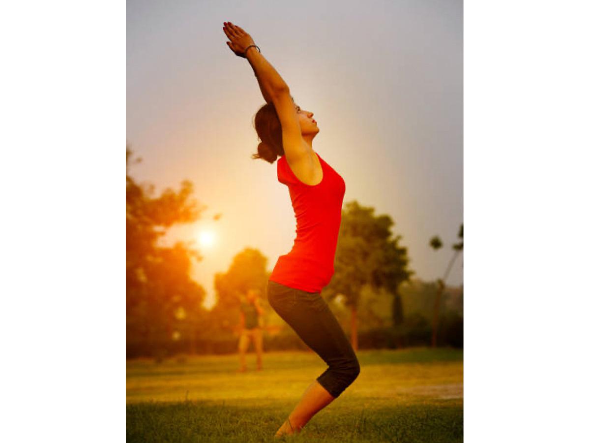 Chair pose is one of the best yoga exercises for belly fat