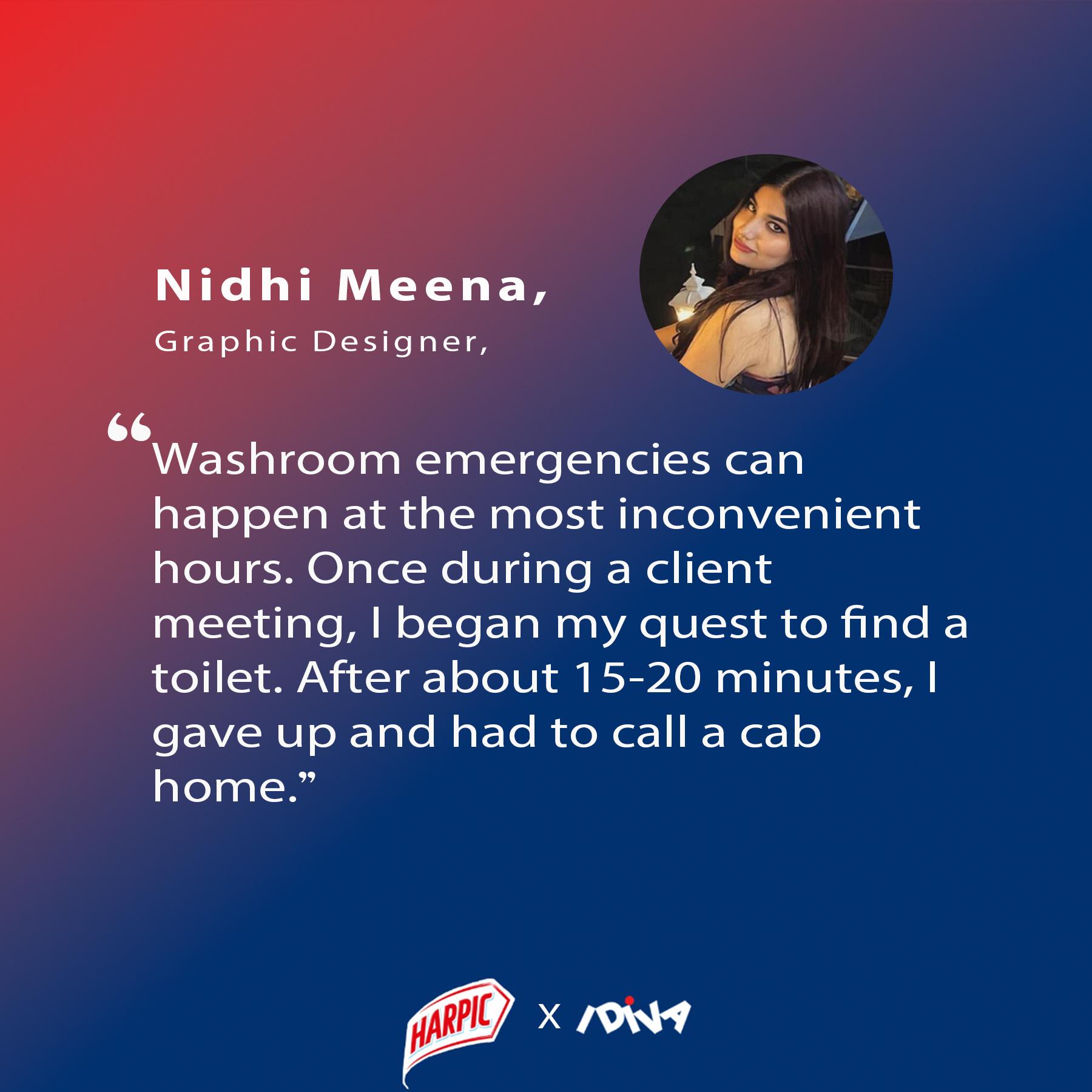 Team iDiva about their washroom emergency experience in public