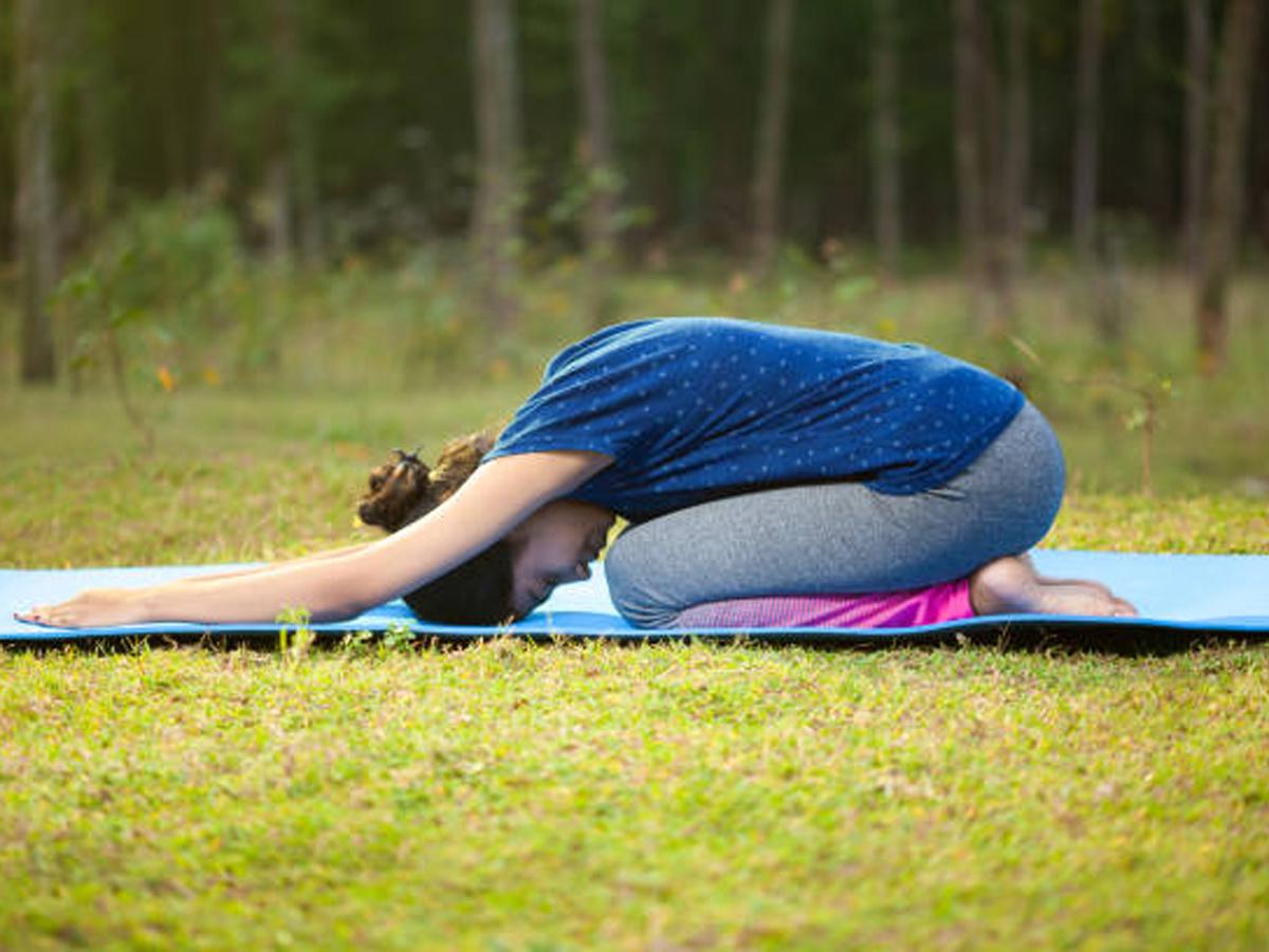  Child’s pose is one of the best yoga exercises for glowing skin and healthy hair