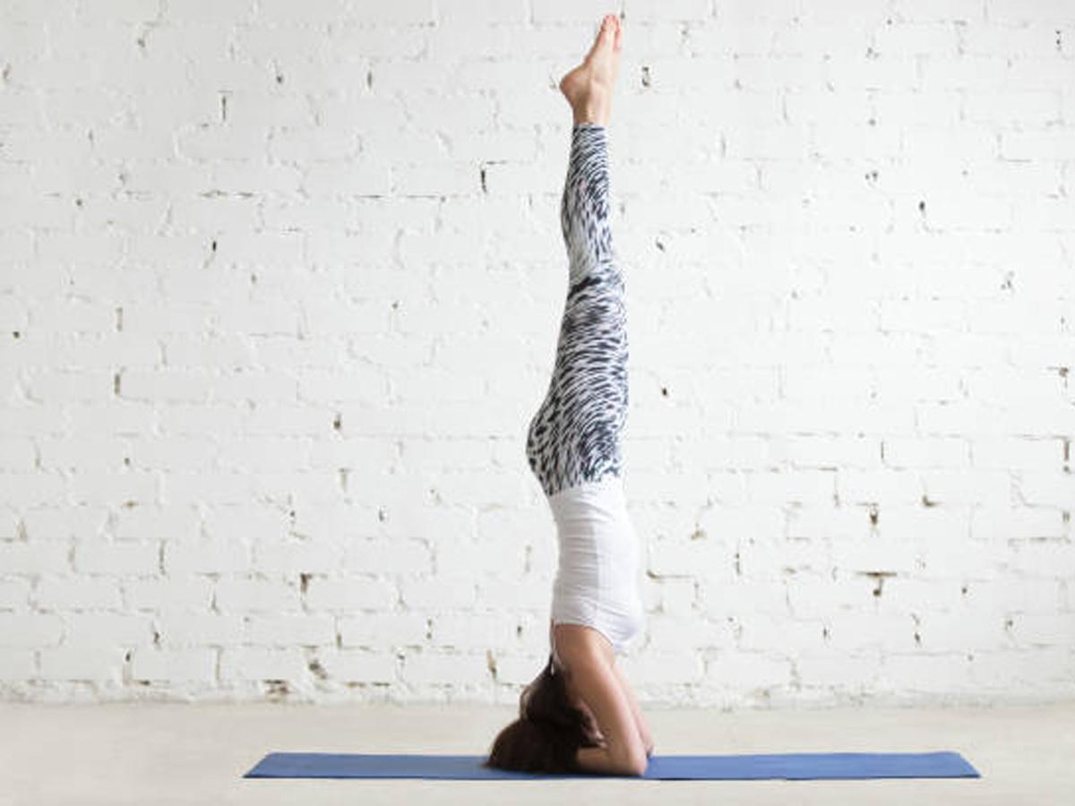 Headstand is one of the best yoga exercises for glowing skin and healthy hair