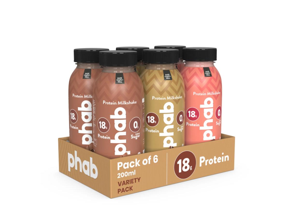 Phab protein milkshake is one of the vegan products to add to your diet for more protein, 