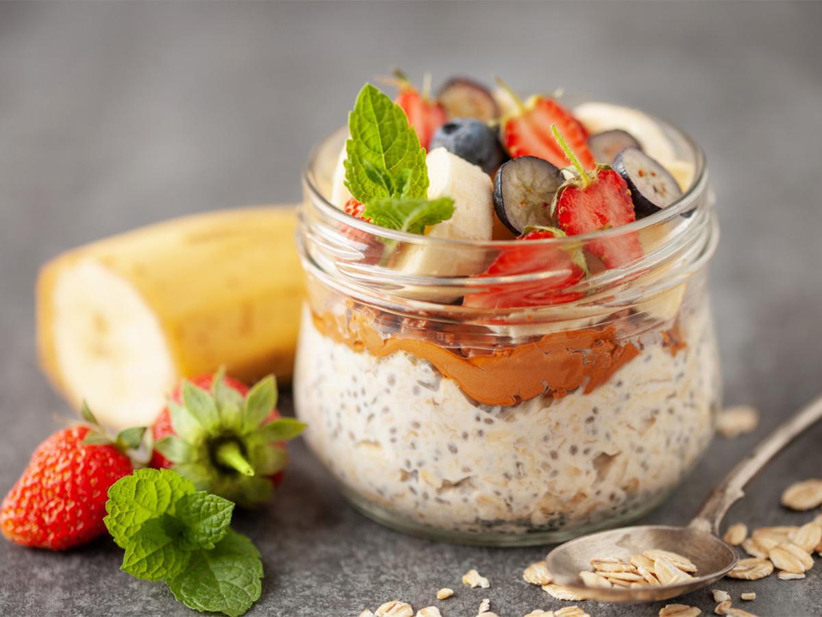 Peanut butter and chia pudding